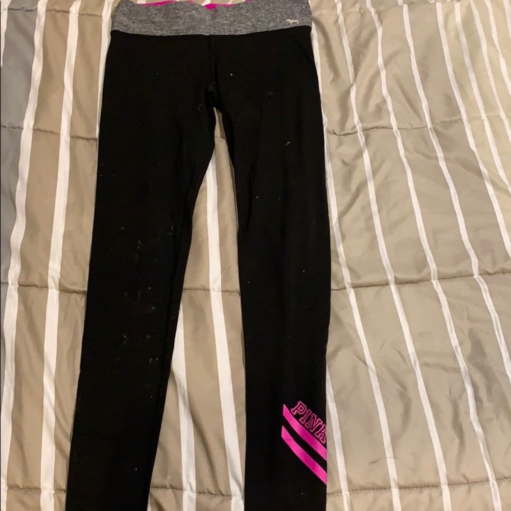 PINK brand black leggings size Xs